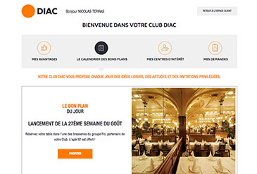 Ecran site Club DIAC