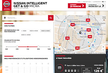 Ecran site RCI Mobility