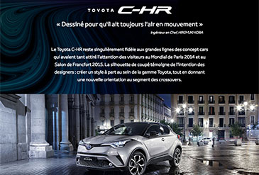 Ecran site Toyota CH-R